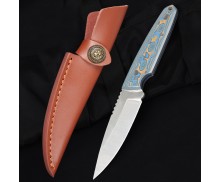Freewolf Colorful G10 Handle Full Tang Pointed Fixed Blade Straight Knife UD408799